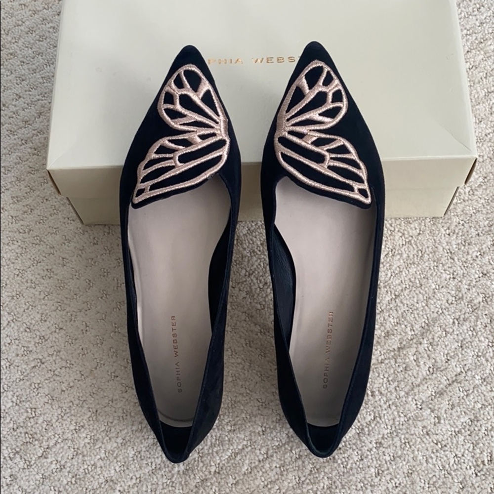 Sophia Webster Ballet Butterfly Flats (size 40)